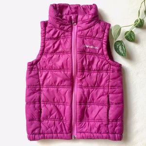 Hot pink Eddie Bauer puffer vest